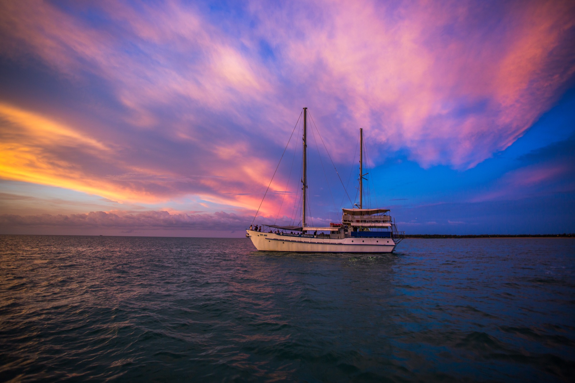 Cape Adieu at sunset, a corporate event venue on Darwin Harbour