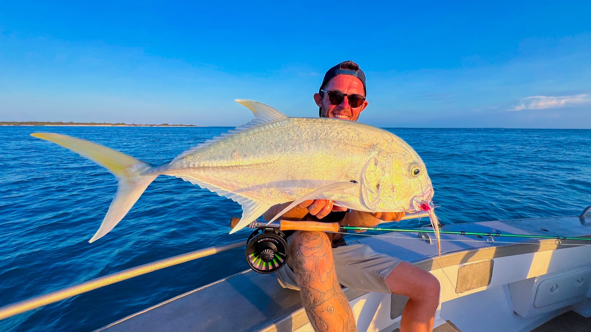 Giant trevally caught on a multi-day Monsoon Coast safari